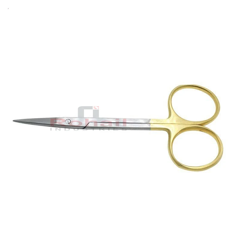 Радужки Резинки ножницы с прямым и изогнутым направлением работы стоматологические хирургические сделано в Пакистане RI-DI-0062