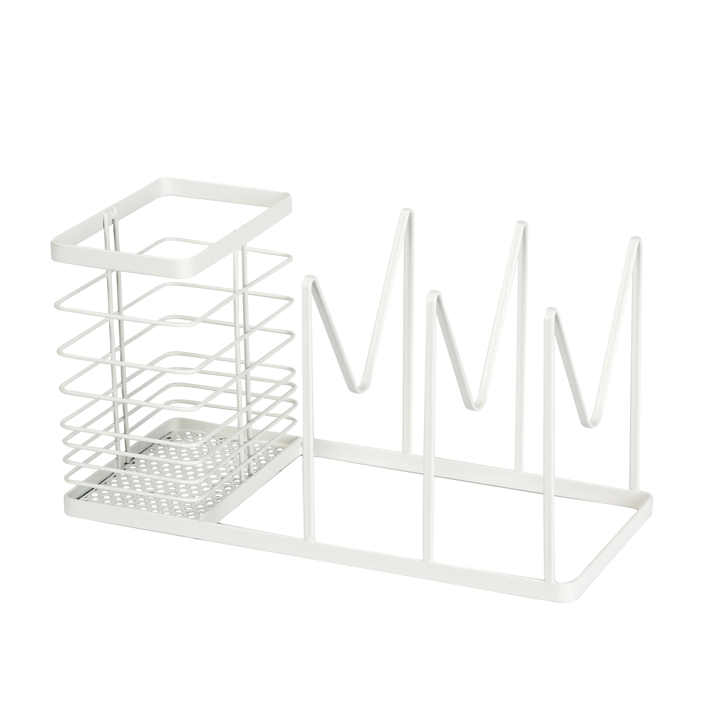Pot Lid & Utensil Station kitchen storage basket Curvivo