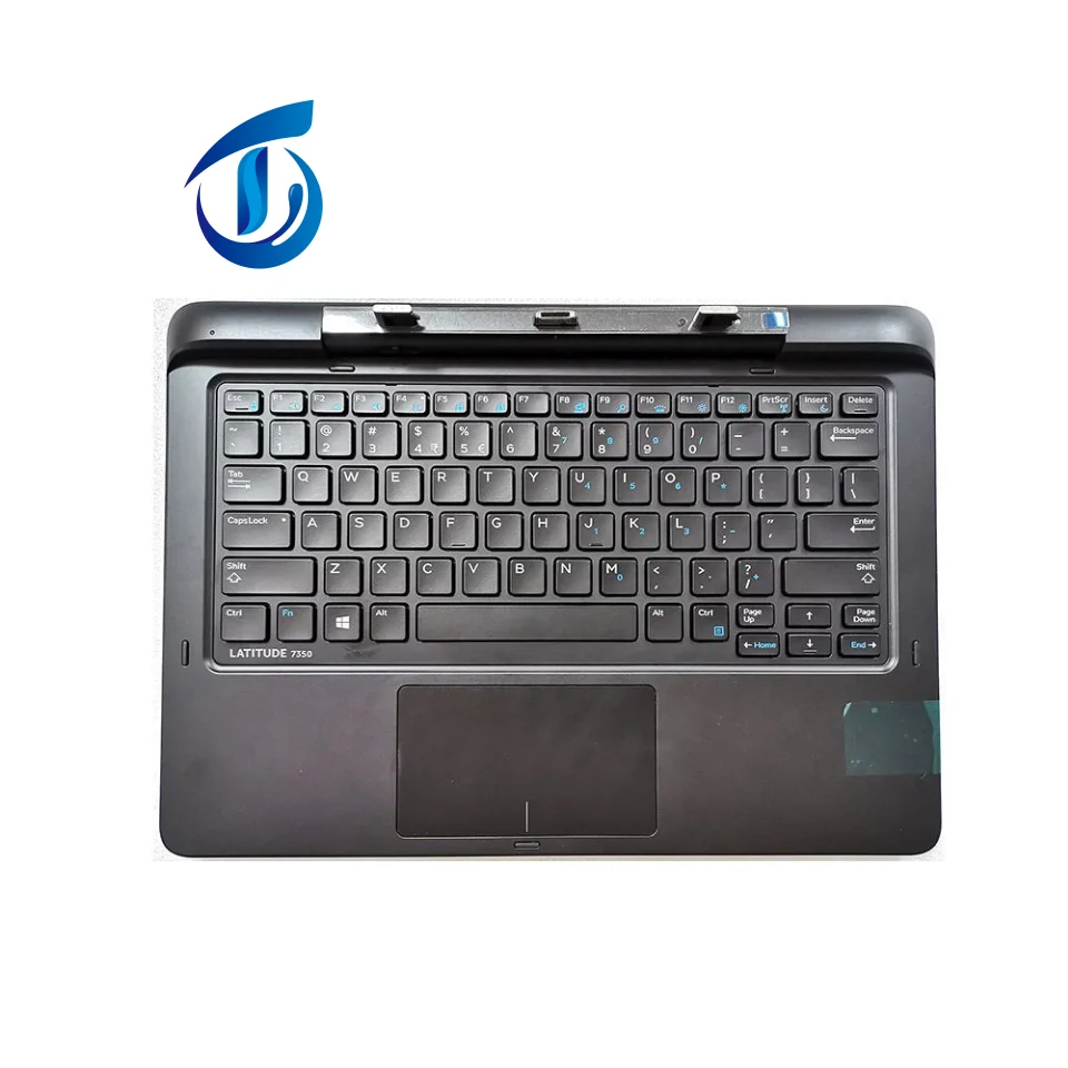 For Dell Latitude 13 7350 2-in-1 K14a BackLit Keyboard Docking Station No Battery