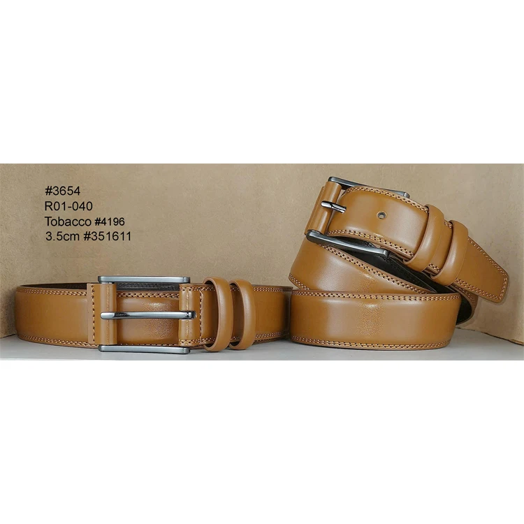 Global Supplier Selling Outstanding Quality Customized Logo Single Sided Genuine Leather Belts at Lowest Price