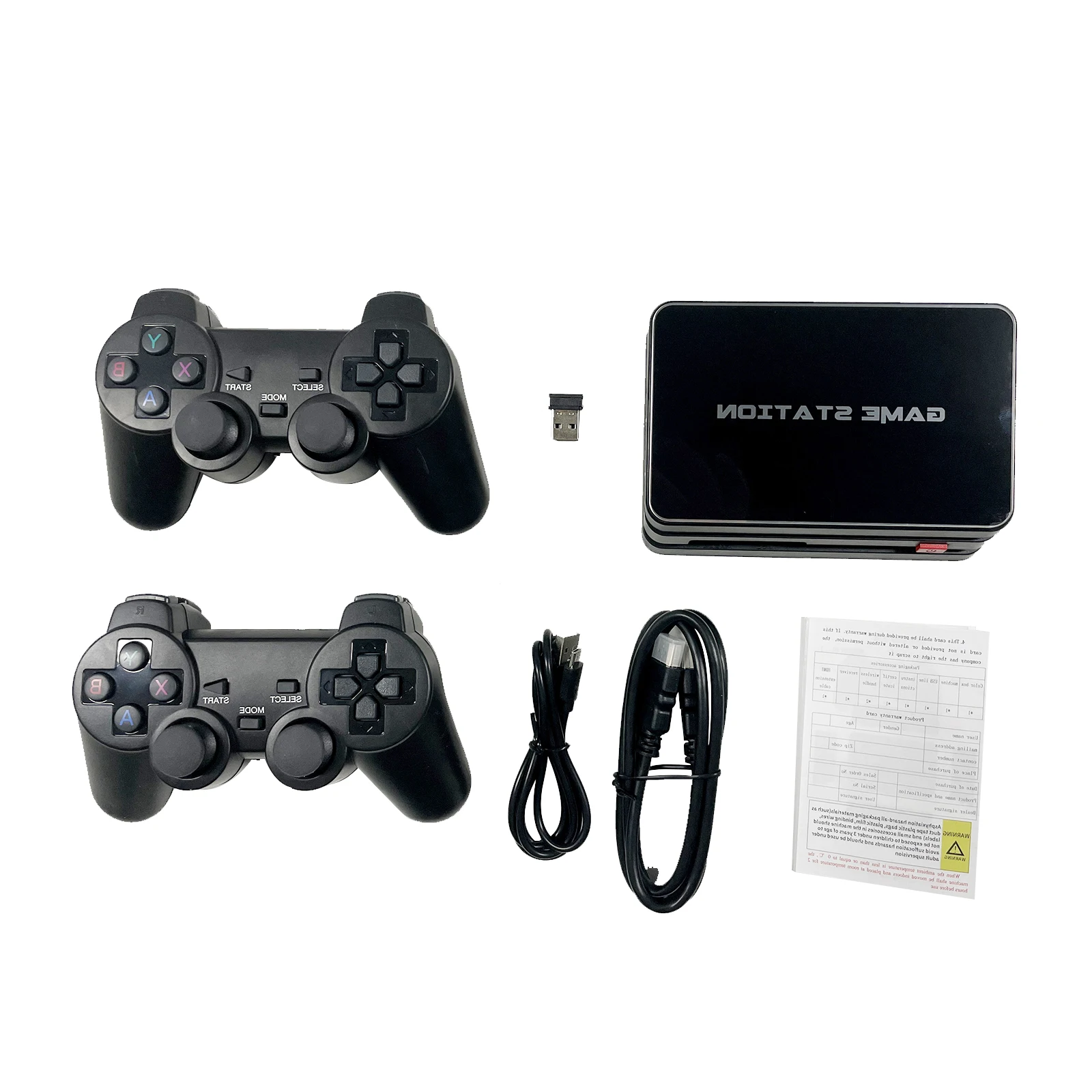 M8 Plus Игровая приставка 64 Гб 2 4g беспроводной контроллер геймпад включая CPS FC GBA GB GBC MD SFC PS1 ATARI симулятор игры всего 10000