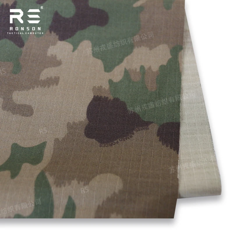 NC5050 Ripstop camouflage TAZ 16 Swiss printed tactical nylon cotton camouflage tactical fabric