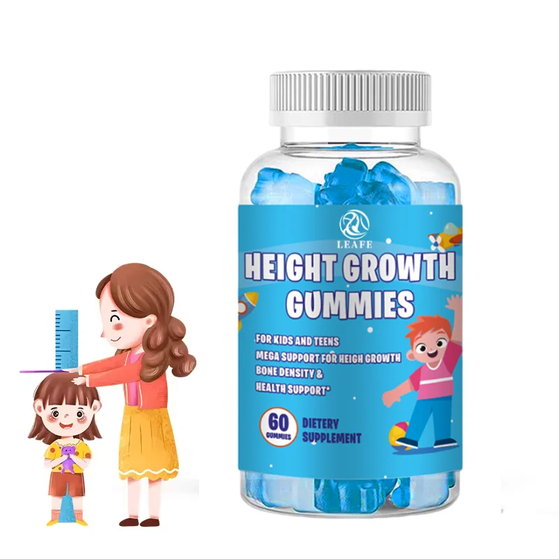 Private Label Calcium Vitamin D Height Growth Supplement Grow Taller Height Growth Gummies For Adults Height Increasing Gummy