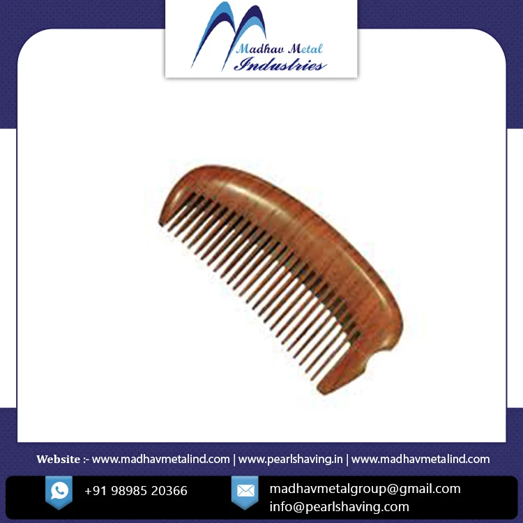 Natural Anti-Static Wooden Beard High Quality Wooden Beard Comb for Men for Pocket Comb Set