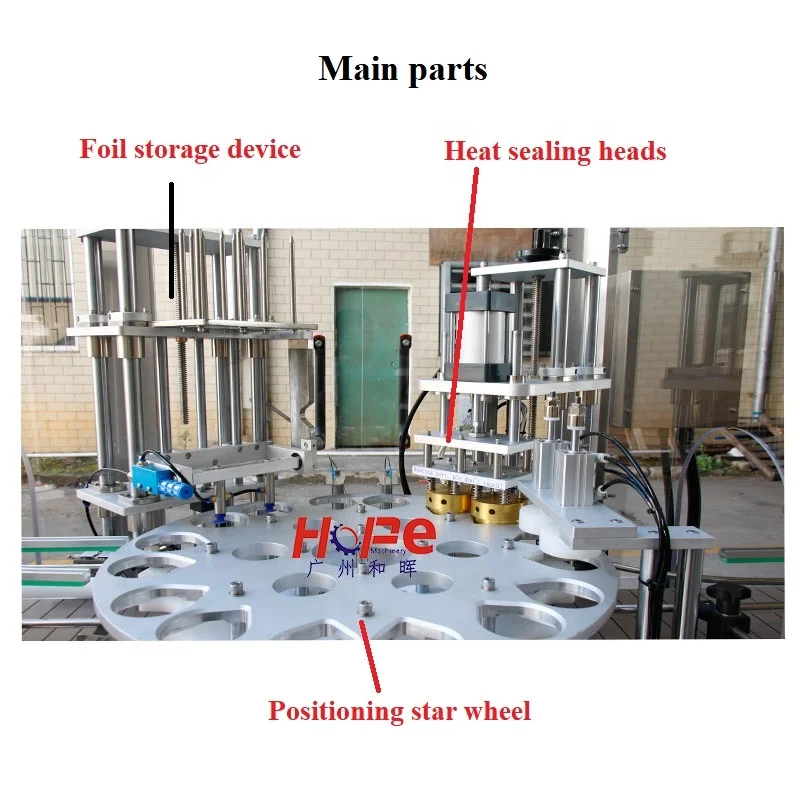 Automatic Plastic Bottle Heat Sealing Electromagnetic Induction Aluminum Foil Sealing Machine