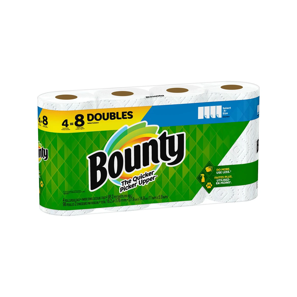 Seller of Bountys Authentic Size 2-Ply Paper Towels White 12 Family Rolls | 30 Regulars Rolls for hot sale and low price