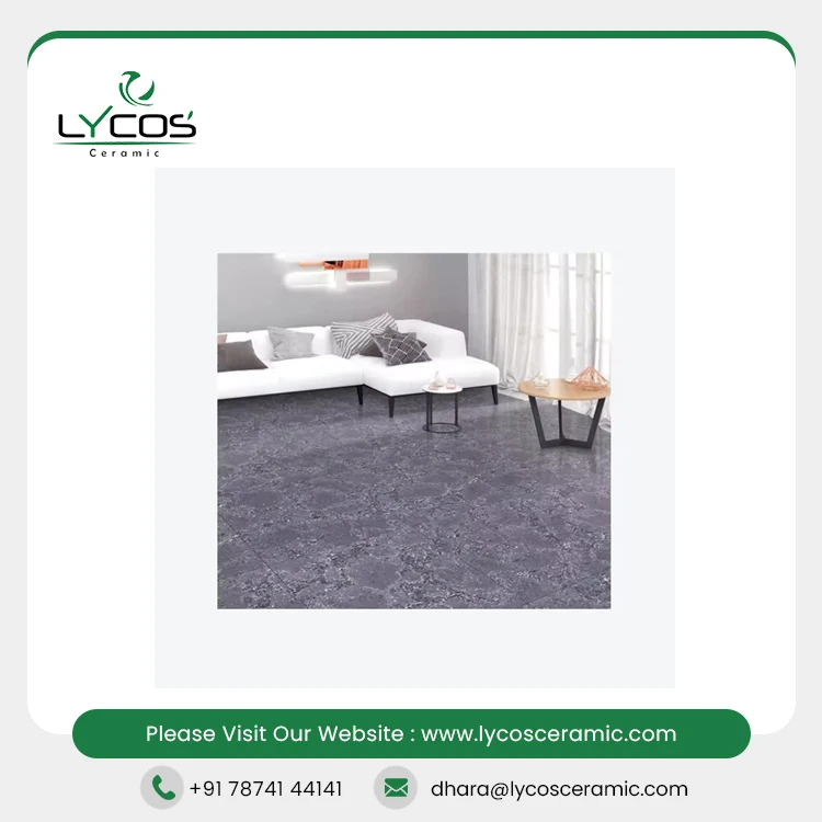 Best Selling Modern Double Charge Floor Tiles High Quality Wood Accents for Villas Glossy Finish Direct India Latest Collection