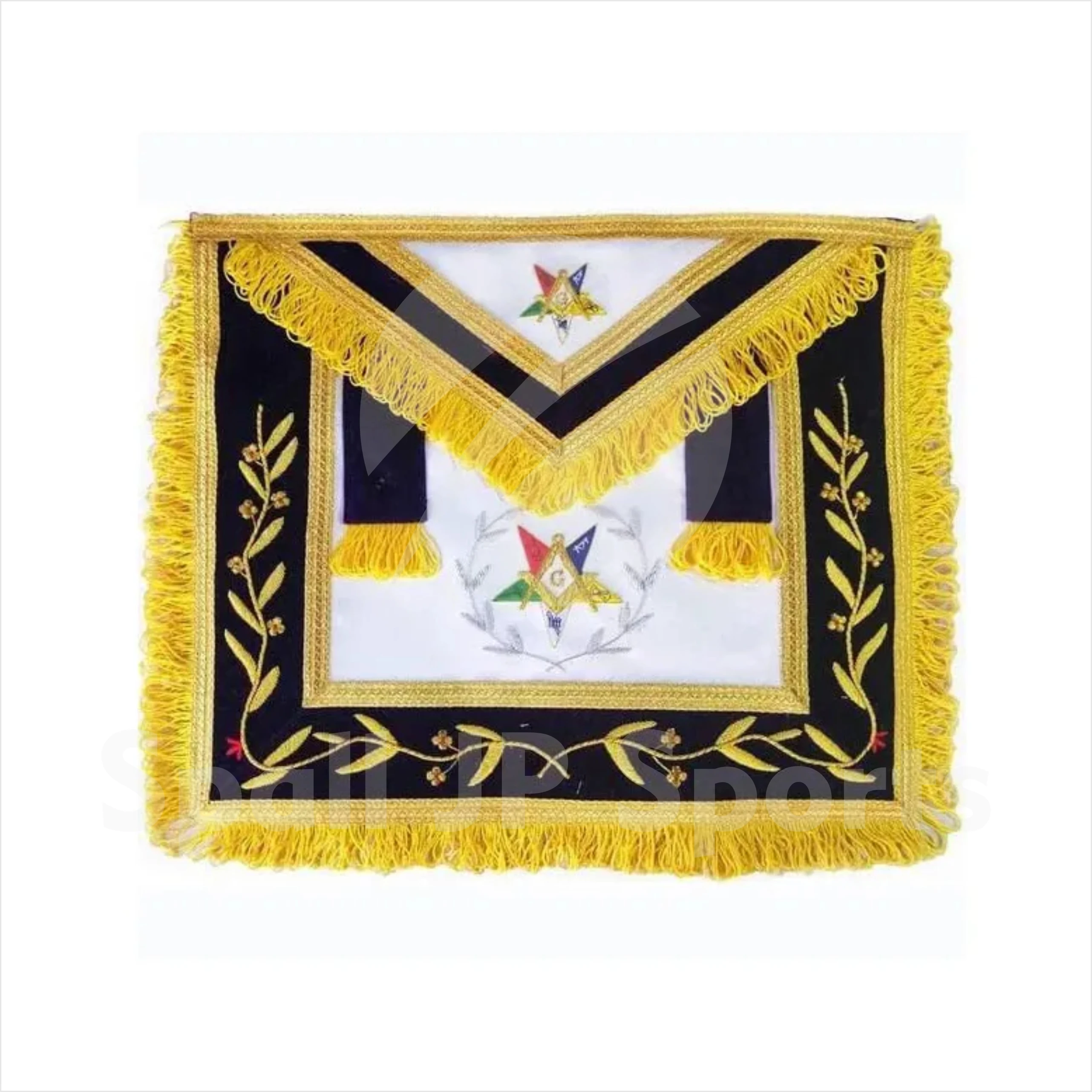Masonic Regalia Wholesale Hand Embroidered Masonic Regalia Apron ,Masonic Master Top Quality Apron