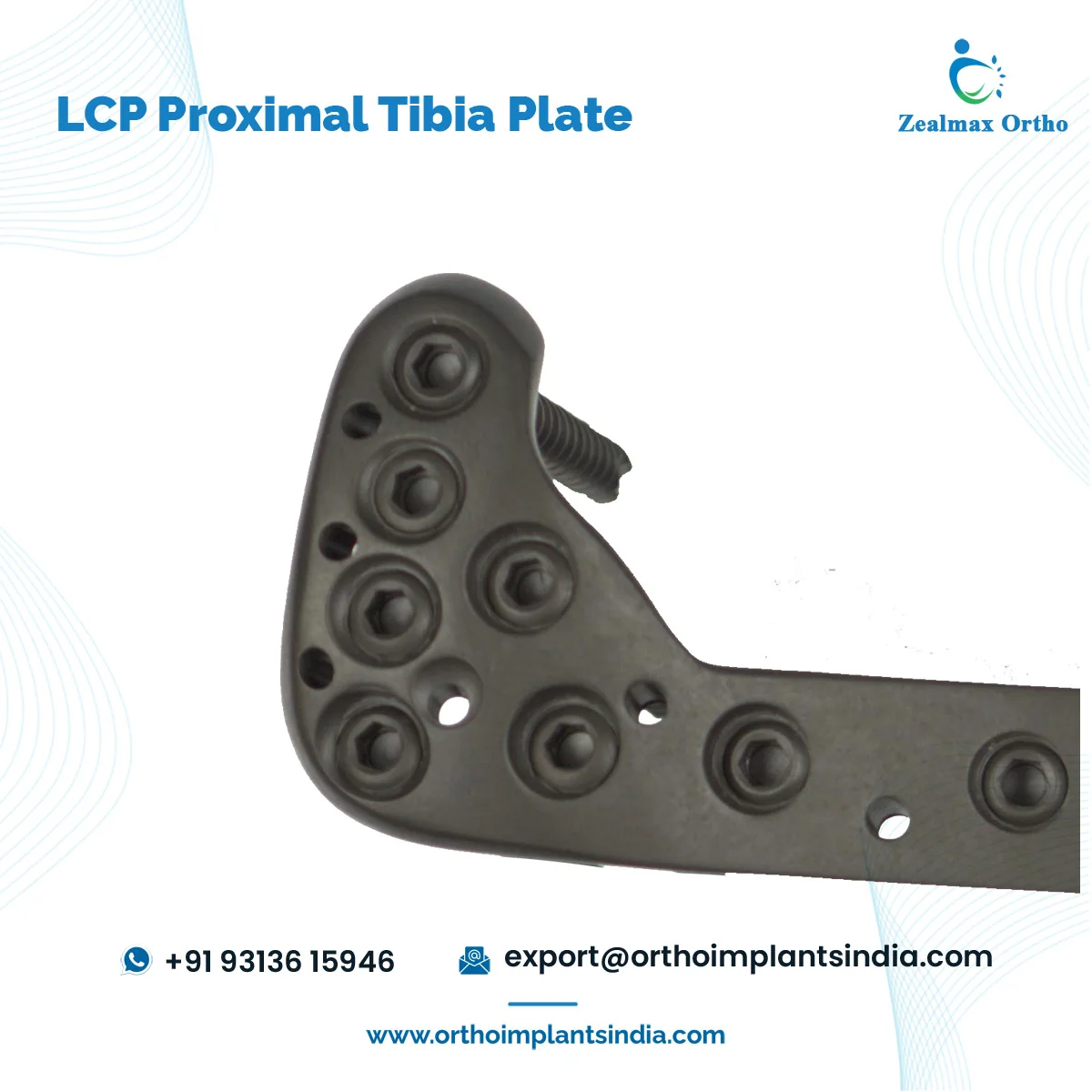 Huge Demand Customization Available Orthopedic Trauma Implants Tibia Bone Fracture LCP Proximal Tibia 3.5mm Raft Plate