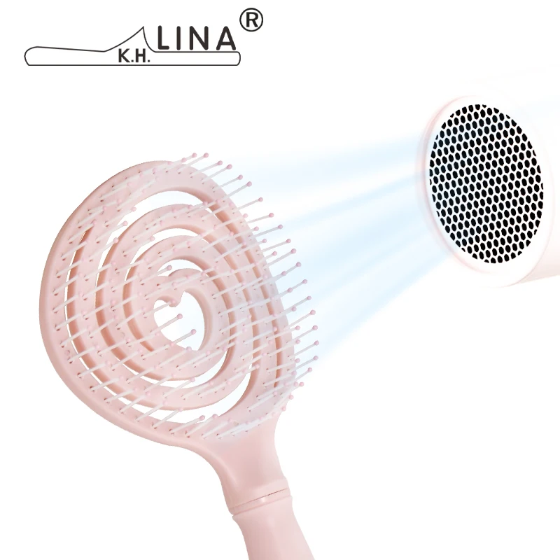 Hair Brush Massage Scalp Brush PVC Nylon Rounded Barber Design Hair  Comb