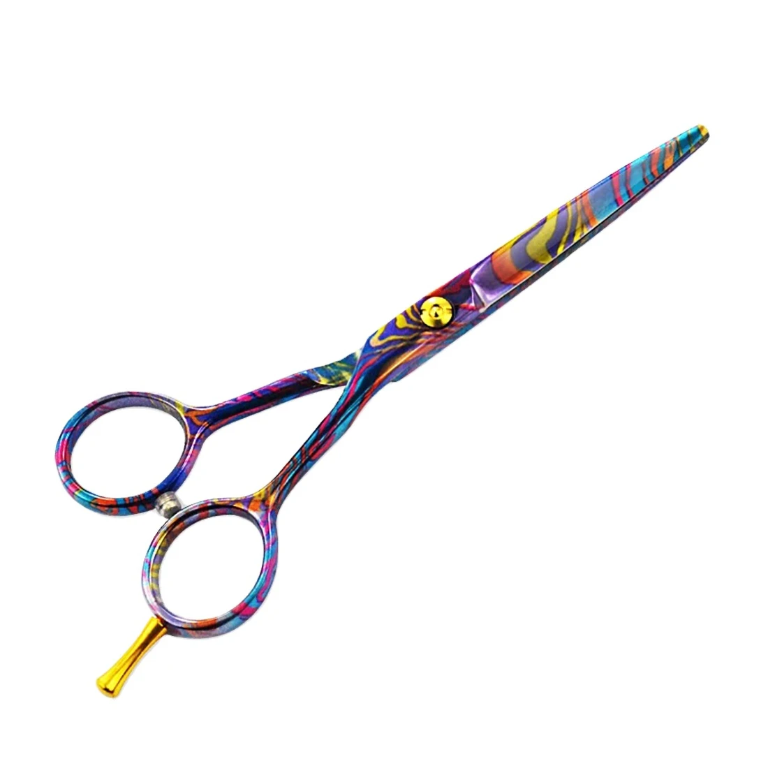 New Style 2024 Barber Scissors With Soft Handle Fashionable Hot Sale Hairdressing Cutting Multi Color Scissors