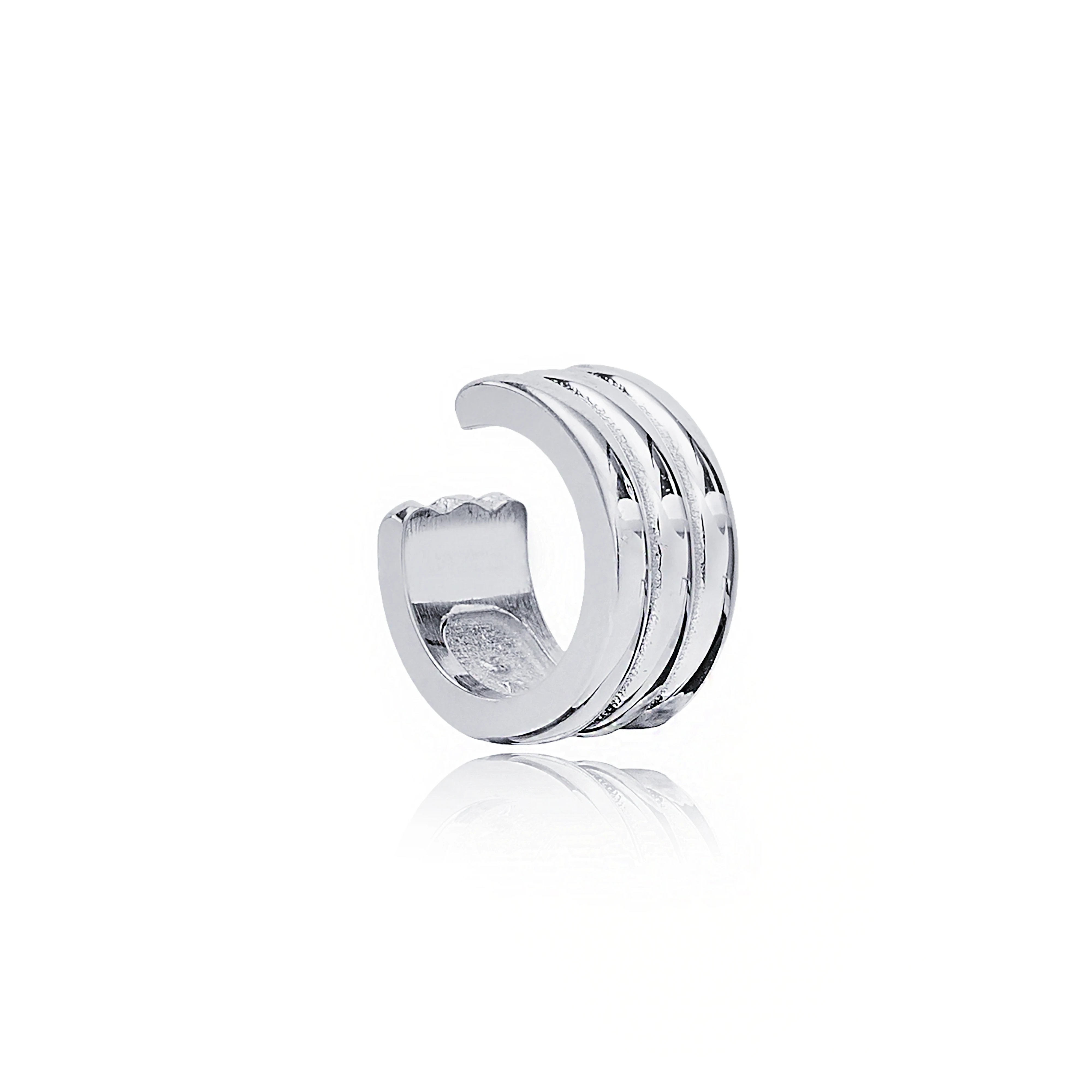 Plain Elegant Single Cuff Earring Wholesale Turkish Handmade 14k Gold Earring 585 Jewelry For Woman