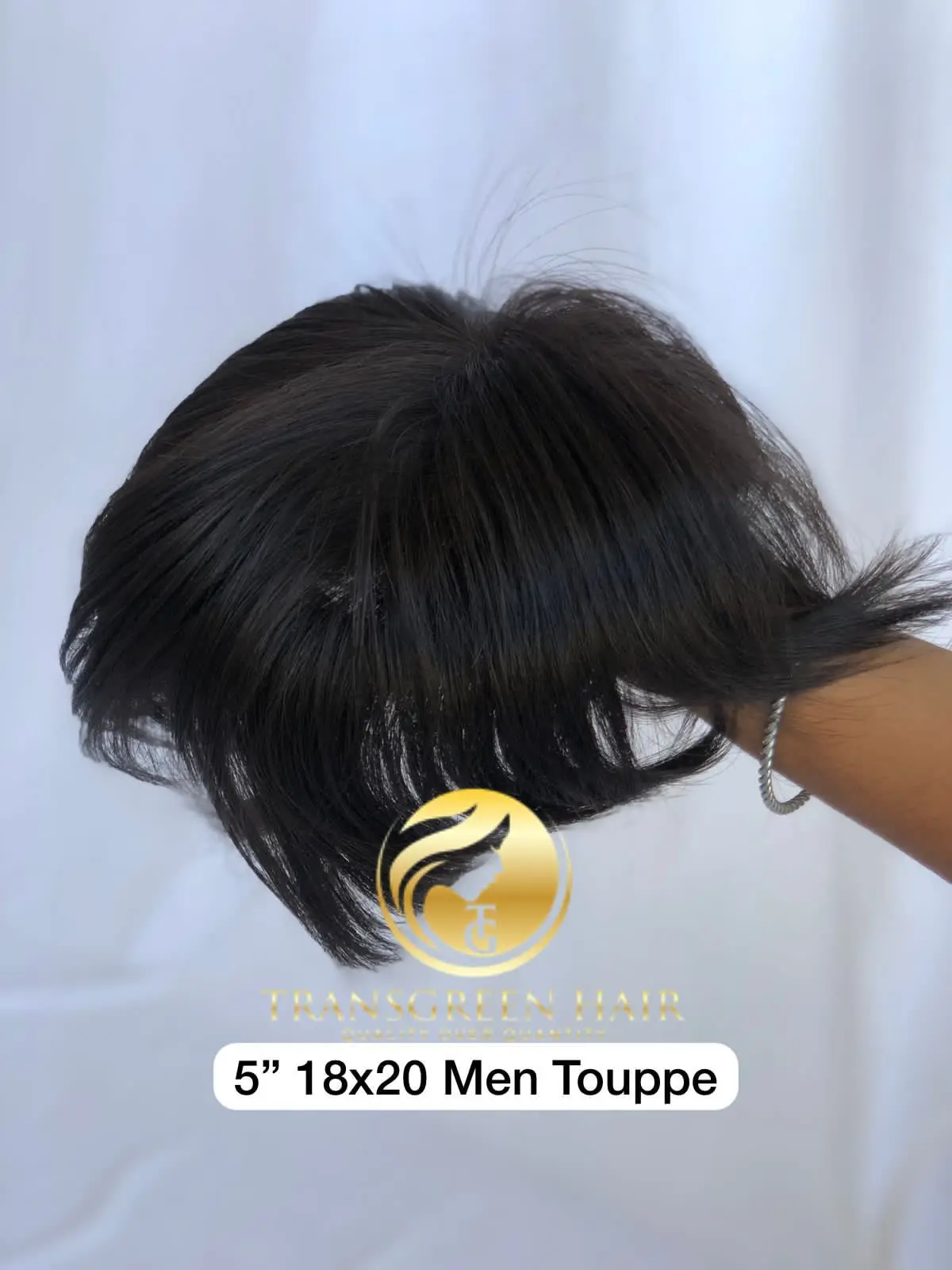 Top Quality Product 100 Raw Unprocessed Indian Temple Virgin 5' 18x20 Men Toupee Hair Extension Wholesale Price Indian Supplier