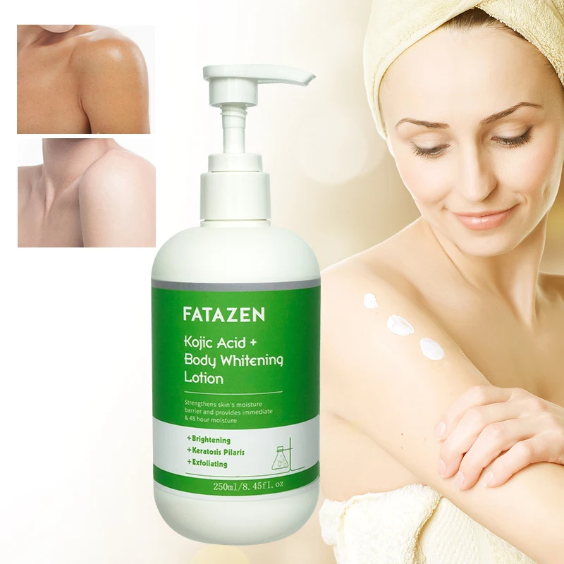 Private Label Organic Kojic Acid Whitening Lotion Body Repair Exfoliating Cream OEM Skin Care Moisturizing Body Whitening Lotion