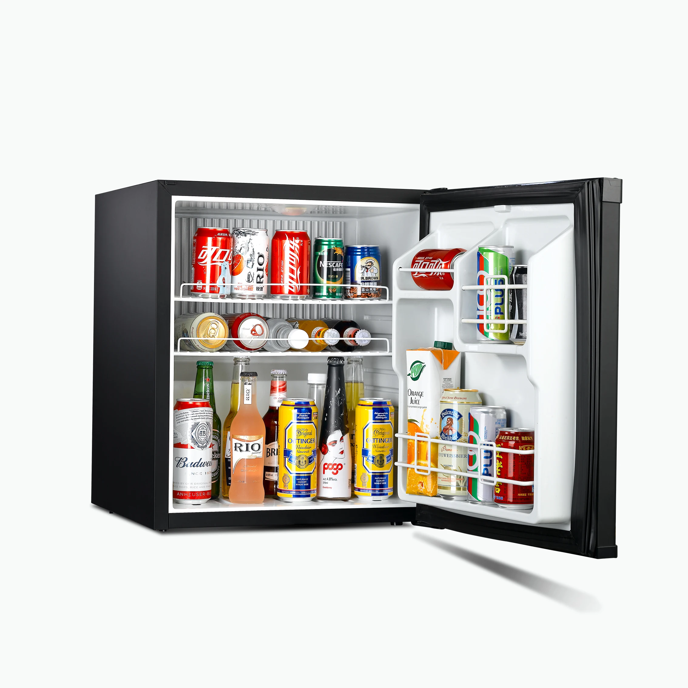 Hot sell 60L noise-free foamed Mini Refrigerator Mini Bar Cooler Energy Drink Mini Fridge