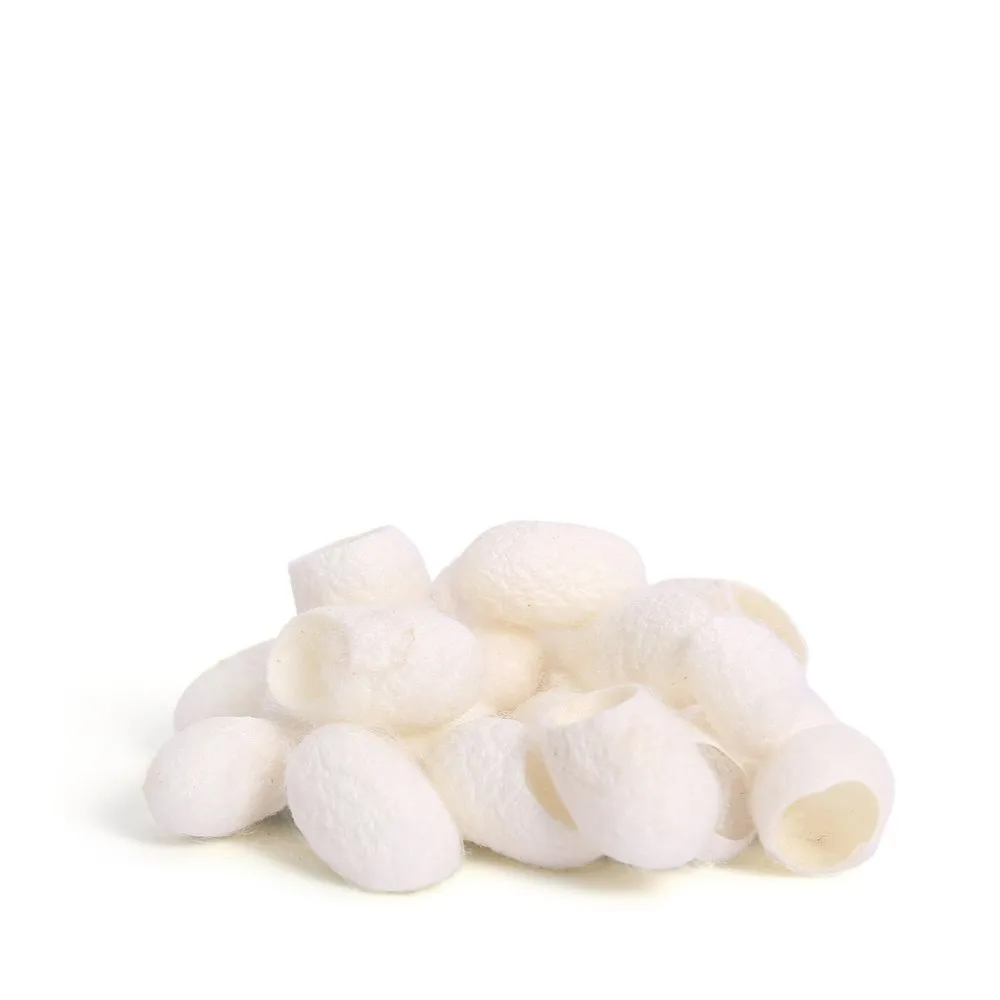 Wholesale Vietnam factory silk fiber silkworm 100% Natural silkworm cocoon for beauty-Quality silk fiber