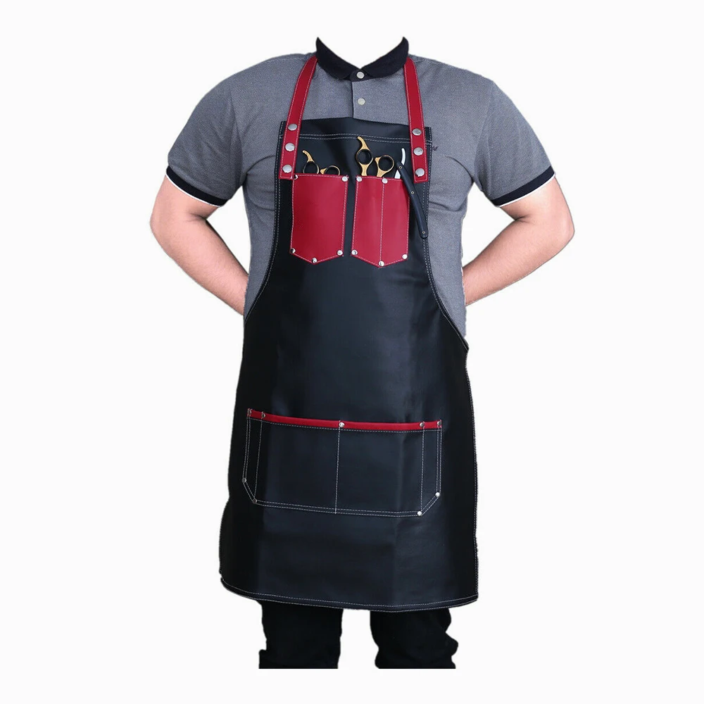 Hairstylist Barber Apron Professional Leather Hairdressing Barber Apron Professional Breathable Barber Apron