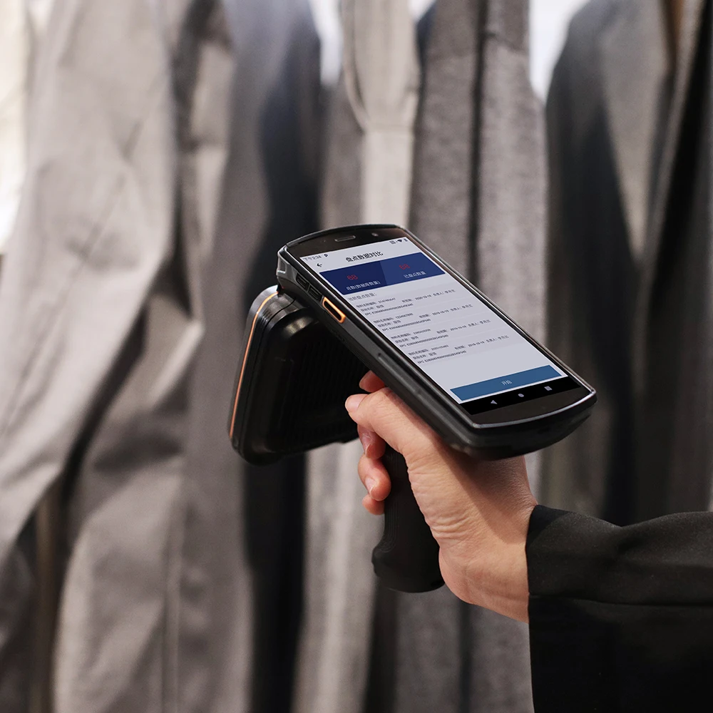 5.7 Inch 4G GPS Wifi NFC RFID 1D 2D Barcode Scanner DT50U Enterprise Rugged Smart Android Pdas