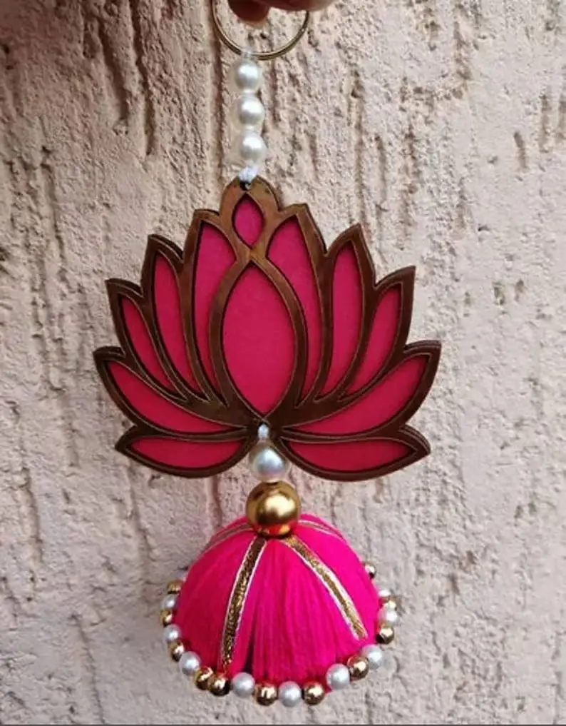 Beautiful Lotus hangings for decoration floral wall hangings for temple diwali wedding and all festivals decorations