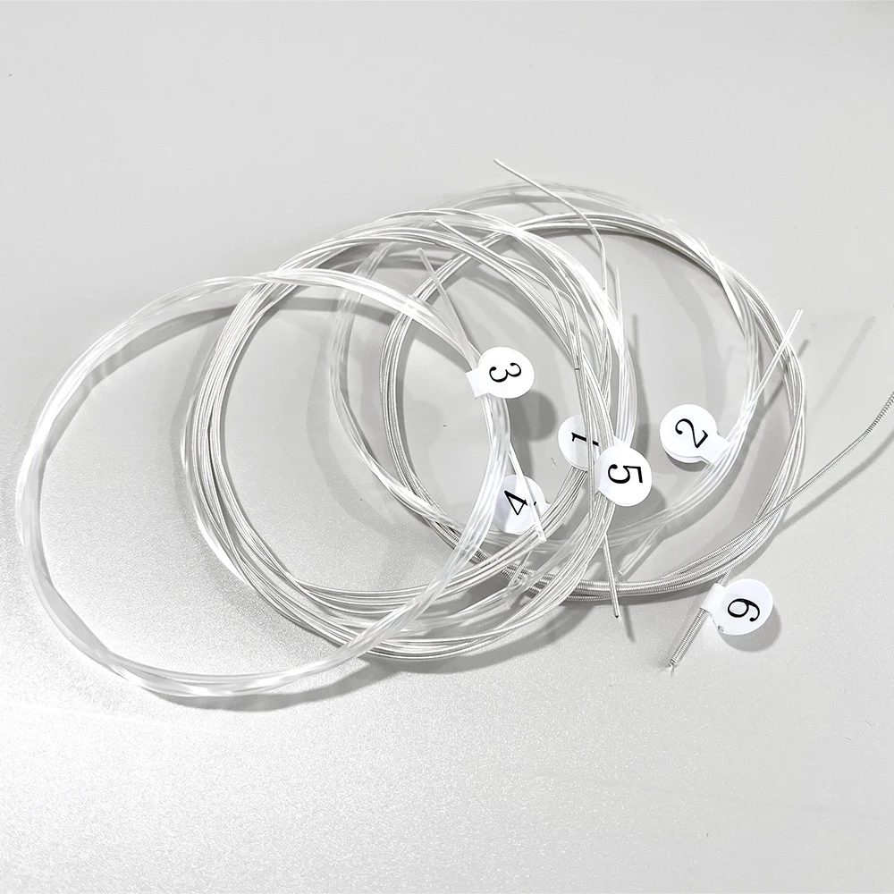 Classical Guitar Strings full sets Clear Nylon for E-1st B-2nd G-3rd and Nylon Core Colorful Coated Copper Alloy Wound for D-4