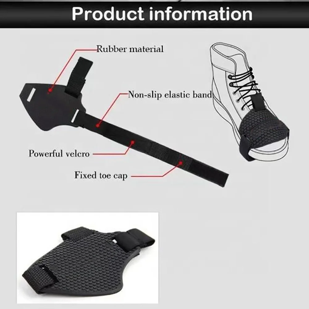 Black Motorcycle Shoes Protective Motorbike Moto Gear Shifter Men Shoe Boots Protector Shift Sock Boot Cover Shifter Guardsv