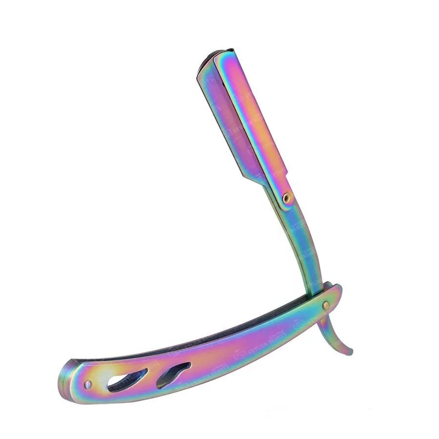 Professional Straight Edge Razor for Men Stainless Steel Barber Cut Throat Razor Folding Manual Shaving Knife Hair Removal Tools