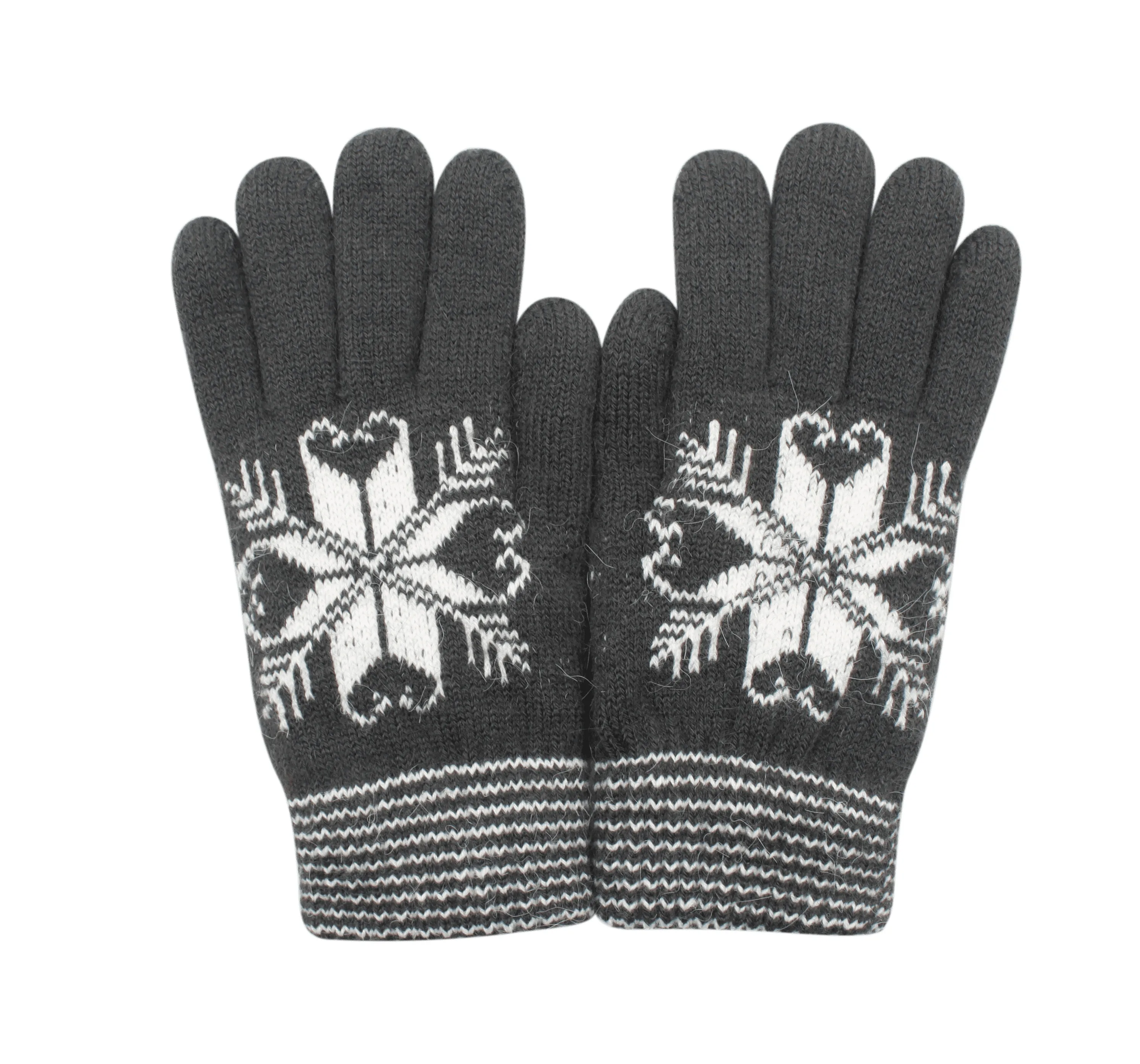 Jacquard Knit Gloves