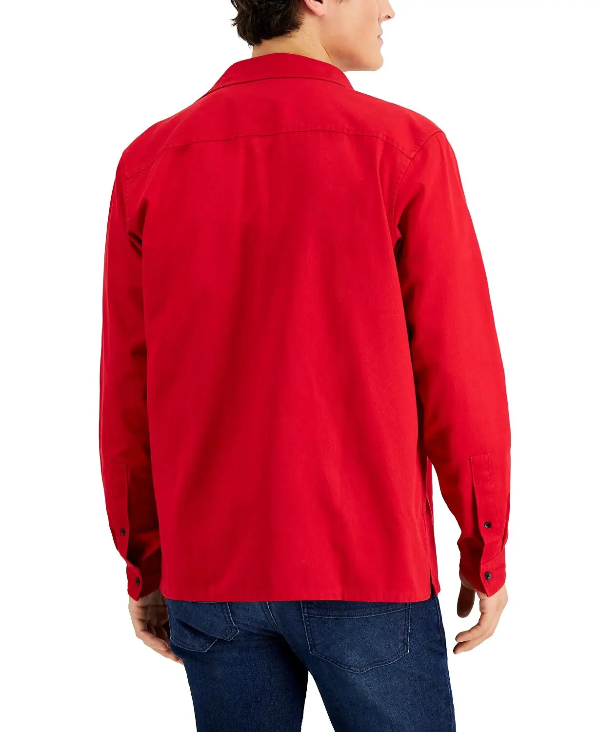 High quality custom design logo men shirts in cotton jeans full cuff sleeves buttoned closure men casual shirts in activewear