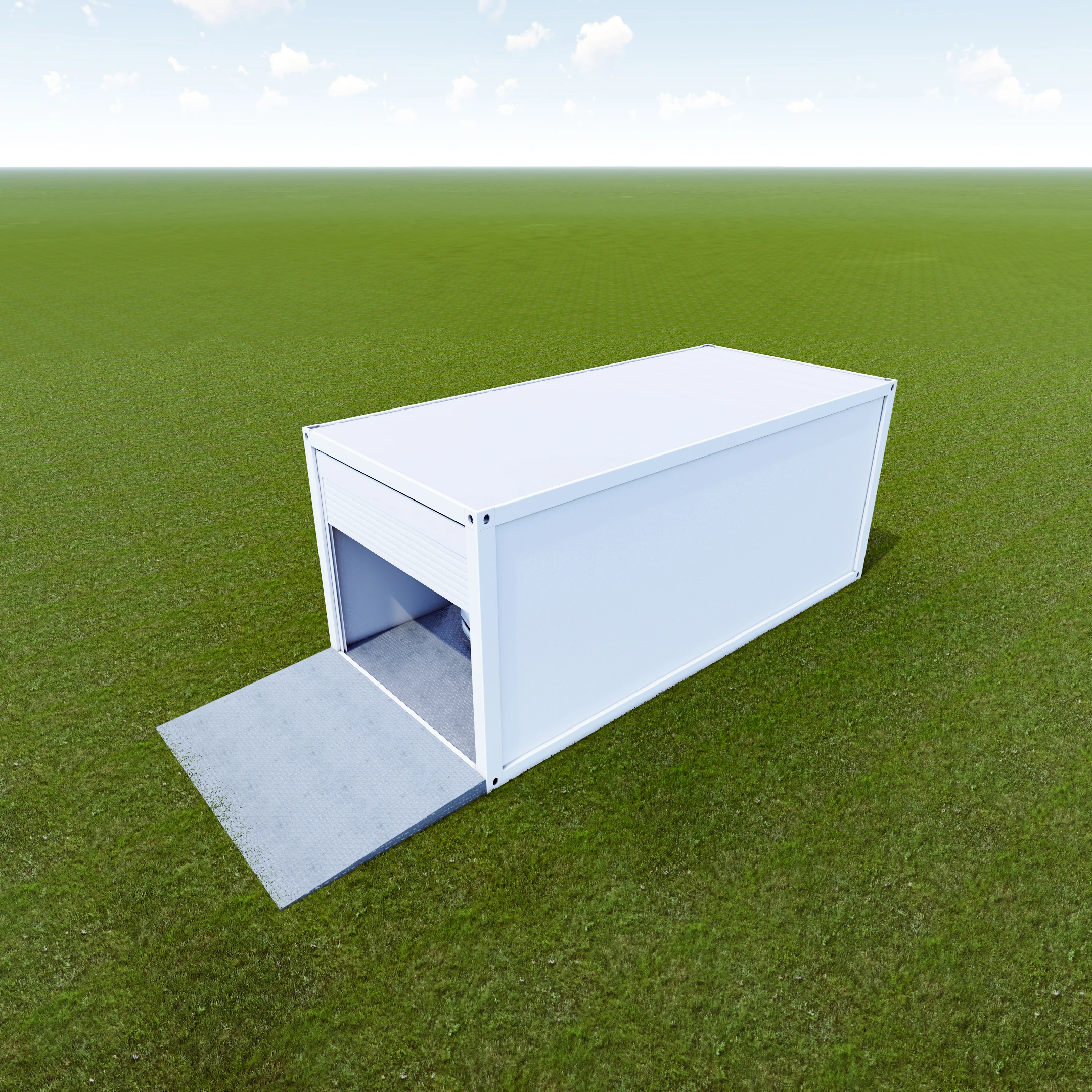 Warehouse prefabricated Foldable Extended  Garage  steel frame modular tiny container  house carport garage