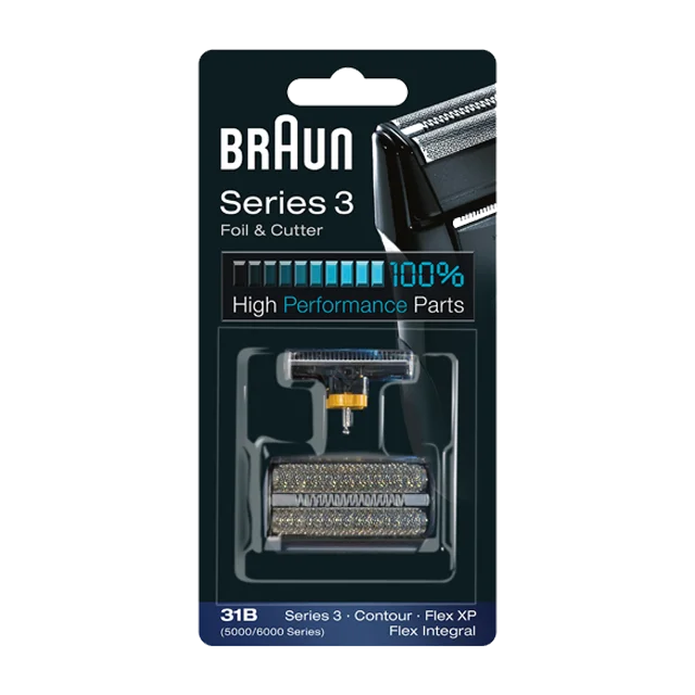 31 B Replacement Shaving Head Combo Pack for  Shaver Series 3 Black