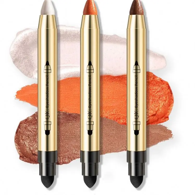 Double-end Highlighter Golden Glitter Shadow Stick Eye Shadow Pencil Face Makeup Eyeshadow palettes