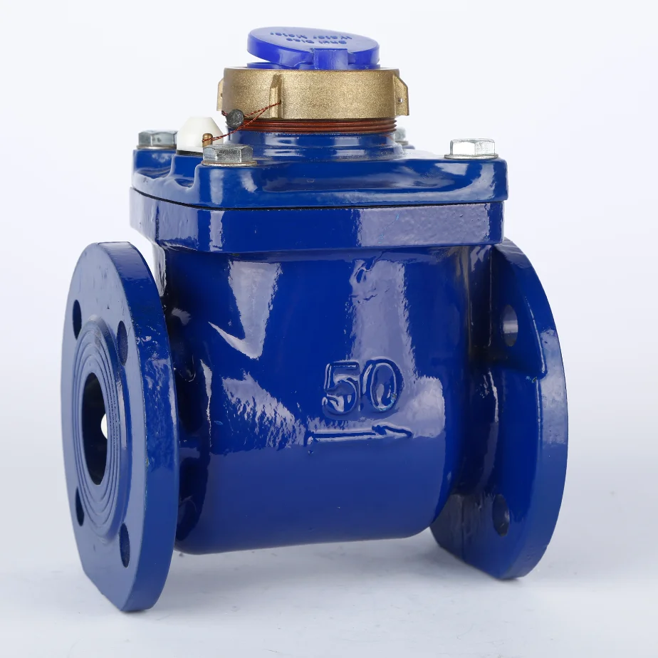 mechanical large caliber flanged end 50mm dn50 woltman cold water meter hot water meter