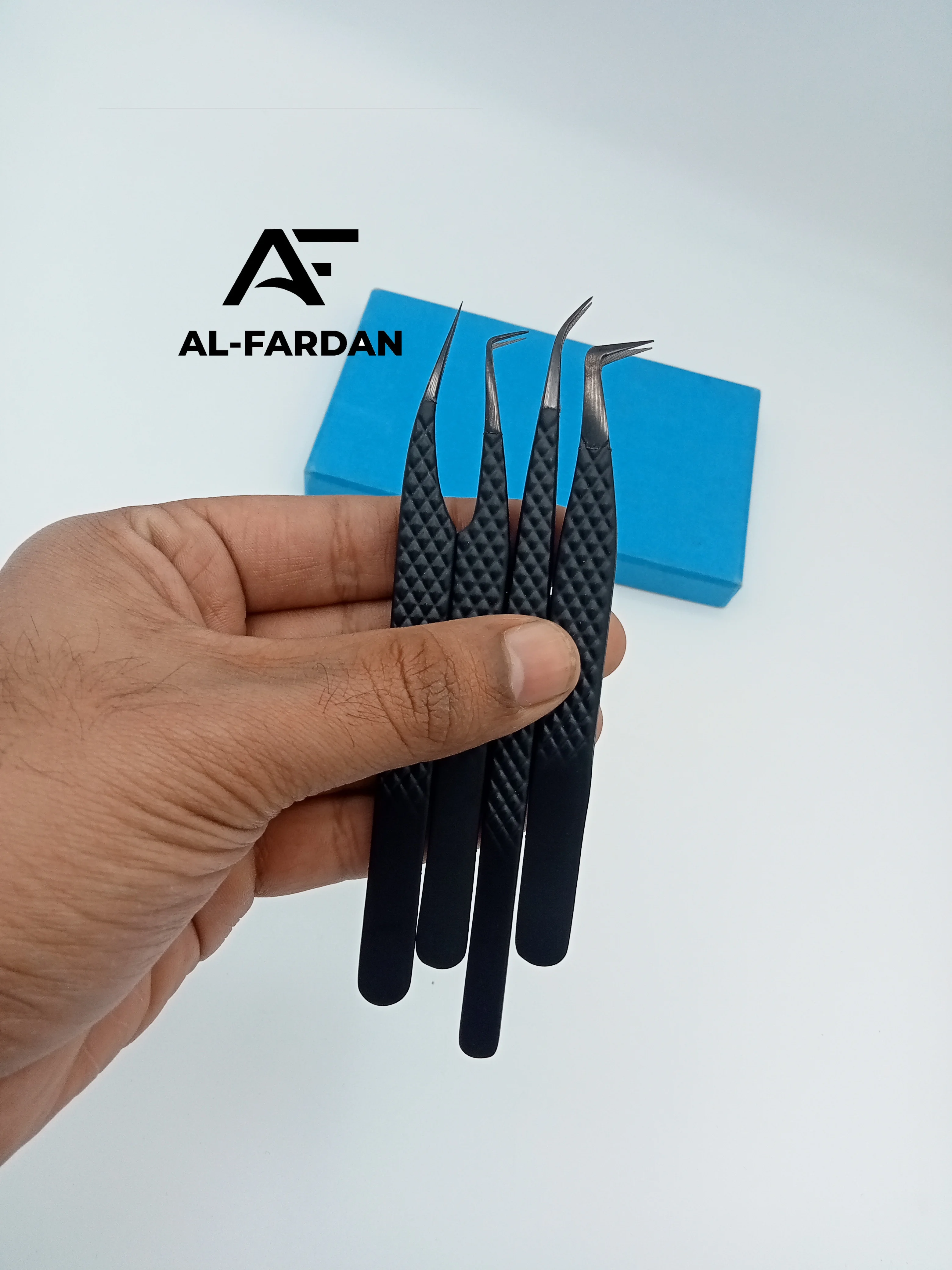 Lash Extension Tweezers Fiber Nano Grip Black Plasma Tips Diamond Grip Isolation Eyelash Tweezer With Custom Logo And Card Boxes