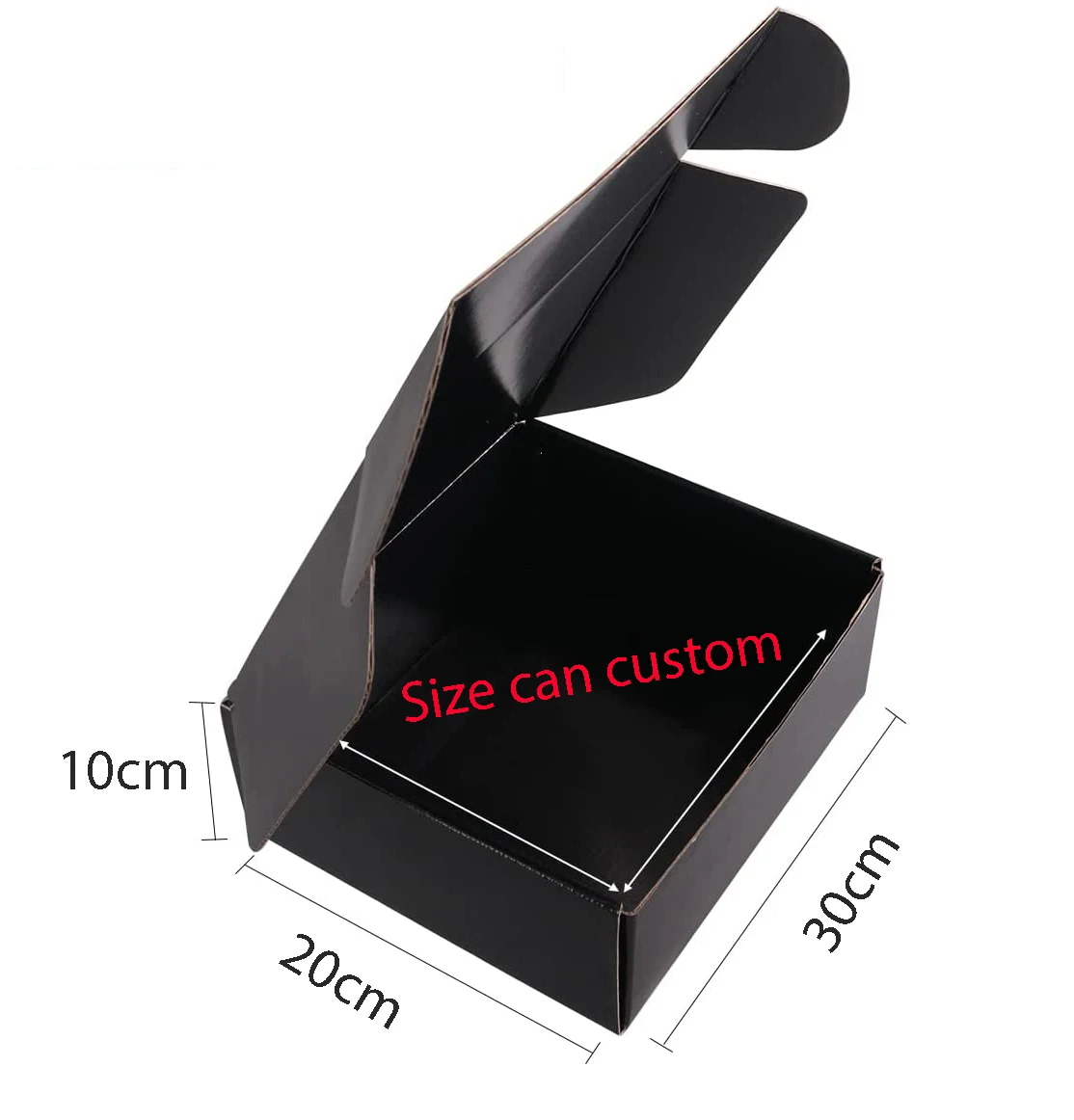 Wholesale Custom Printed LOGO Mailers Folding Gift Paper Box Cardboard Black Shipping Corrugated Packaging Mailer Boxes Custom