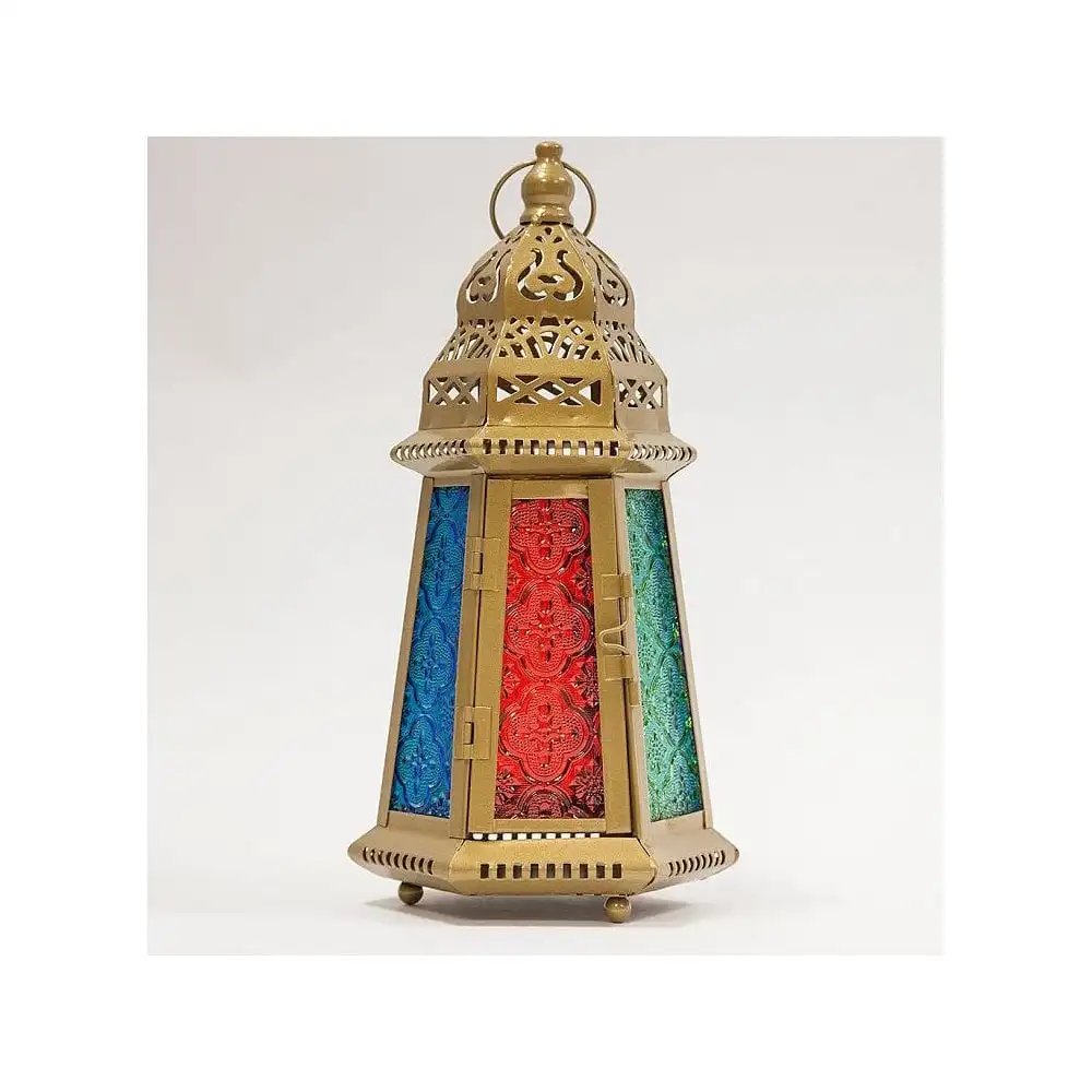 Beautiful Designs Handcrafted Multi color Low Price Table Top Moroccan Lantern For Home And Festival Decoration.