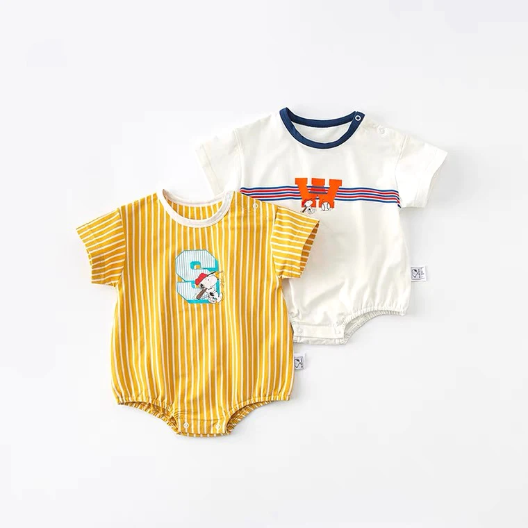 Baby Jumpsuit 2022 Summer New Baby Short Sleeved Romper Newborn go out Boys Crawling suit