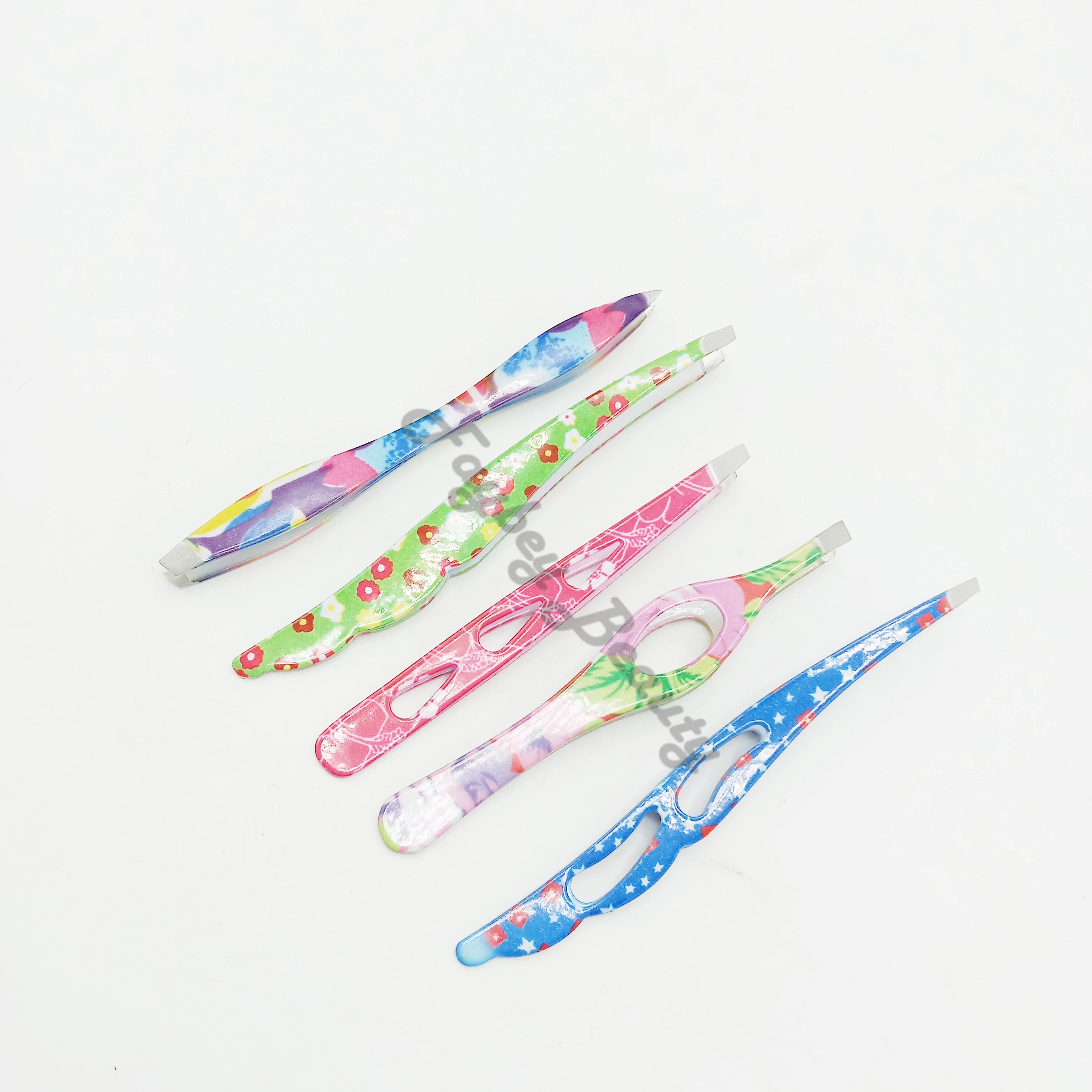 Best quality Stainless steel professional eyebrow clip paper COSTING Blister pack personalized tweezers