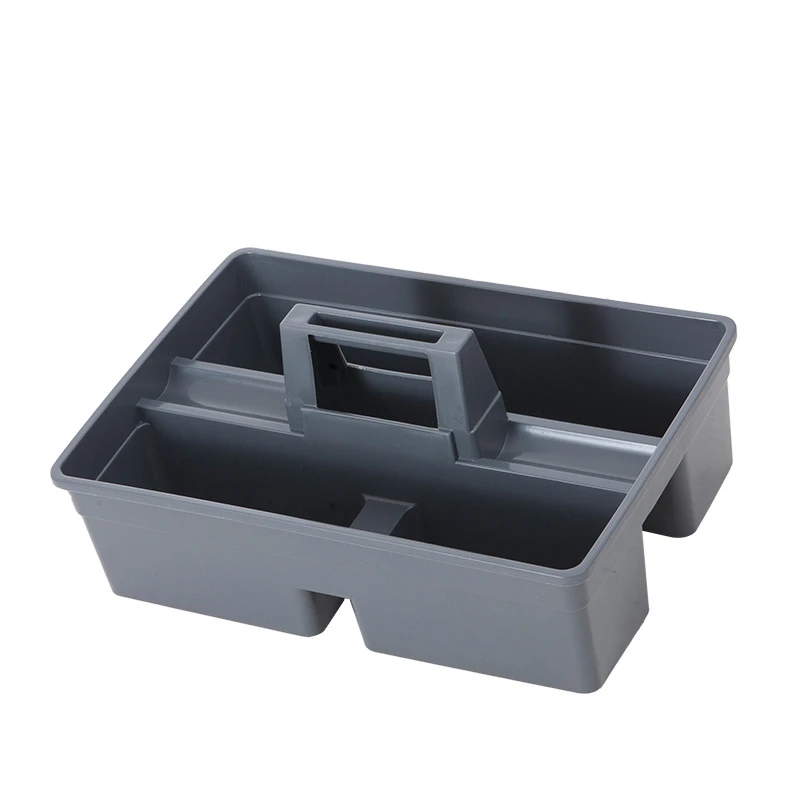 Экологичная пластиковая корзина для хранения с 3 разделителями для универсального использования