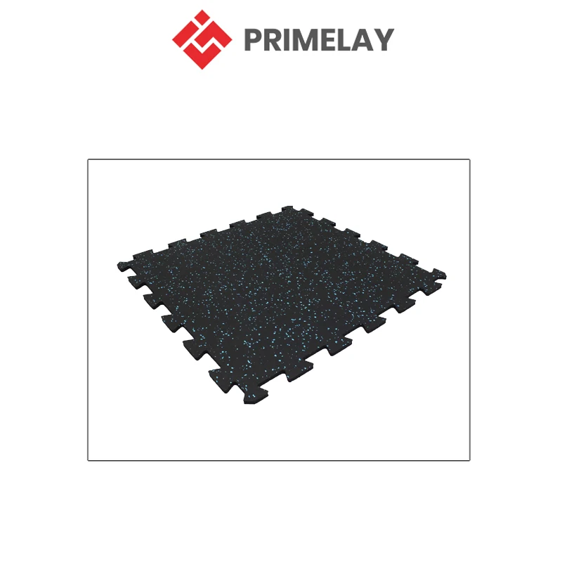 Heavyweight Training Gym Flooring Maintenance Free Easy to Clean Gym Tile Fitmat Interlock 8-HD Interlocking Rubber Gym Mats