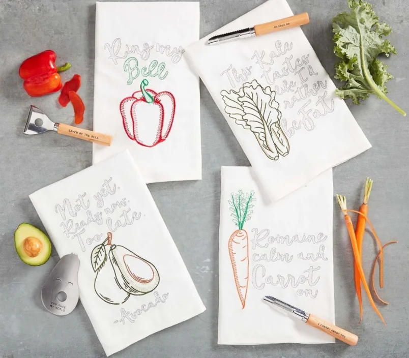 Wine Pie Welcome Friendsgiving Towel