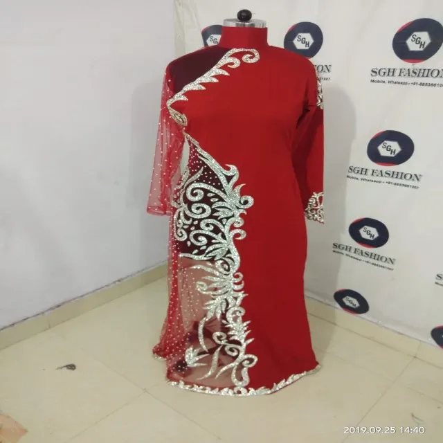 2024 Designer Moroccan Kaftan Traditional Muslim Clothing Accessories Made Silk One Contemporary Long Abaya Hijab Wholesale