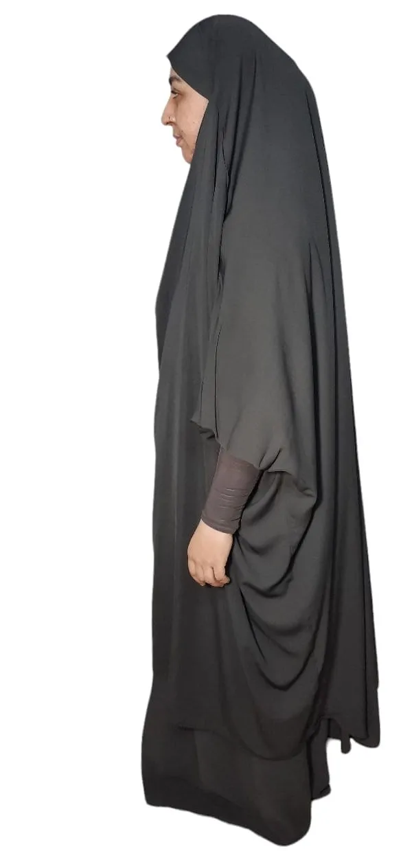 Wholesale OEM Stretchy Sleeves Jilbab with Skirt for Muslim Women Islamic Clothing Modest Dress