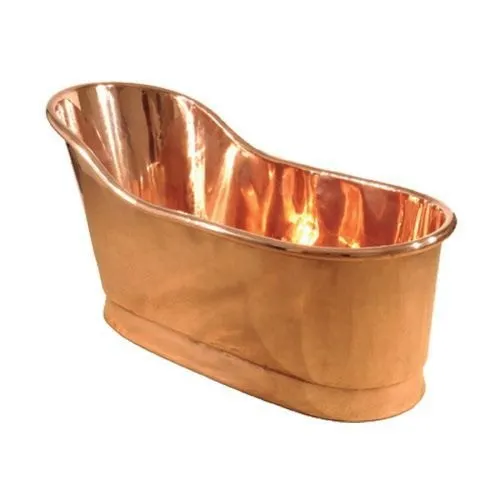 Copper Bathtub With Decorative Finishing Vintage Colored Design Metal Bathtub Multiple Size Design Indoor Bathtub
