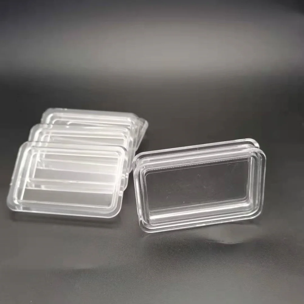 I-Shaped Edge Silver Bar Box Gold Bullion Protector Acrylic Coin Capsules