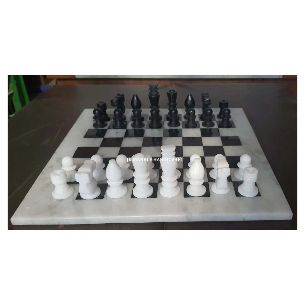 Marble Chess Board Set Games Board Marble Backgammon Set Custom Hot Selling Luxury High Quality Square Marble Chess Set