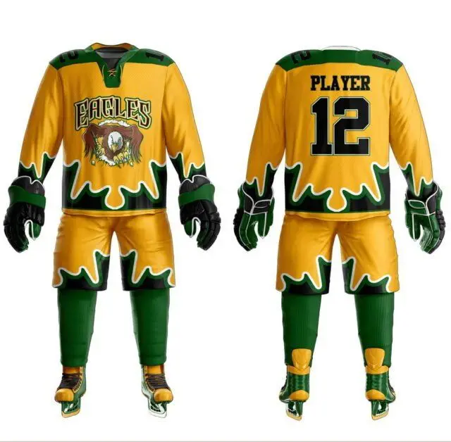 100% Polyester High Quality Cheap International New Style Custom Sublimation Team Ice Hockey Jersey Uniform For Unisex