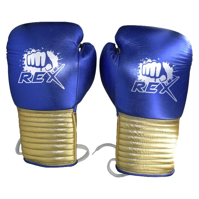 Blue & Gold Muay Thai Wholesale Winning Model Cheap Boxing Glove Mexican Style 12oz Training Sparring Muay Thai Boxing Gloves