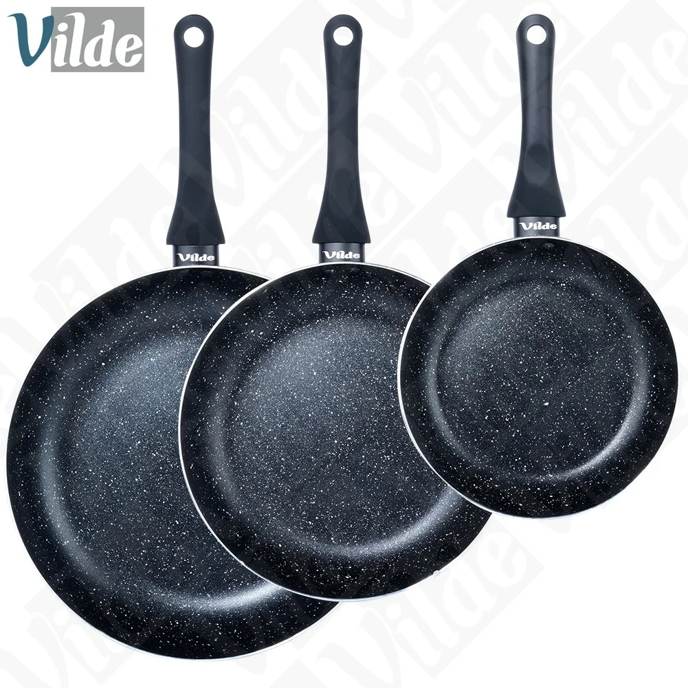 Pan Set Granite BLACK LINE 20 / 24 / 28 cm 3 pcs