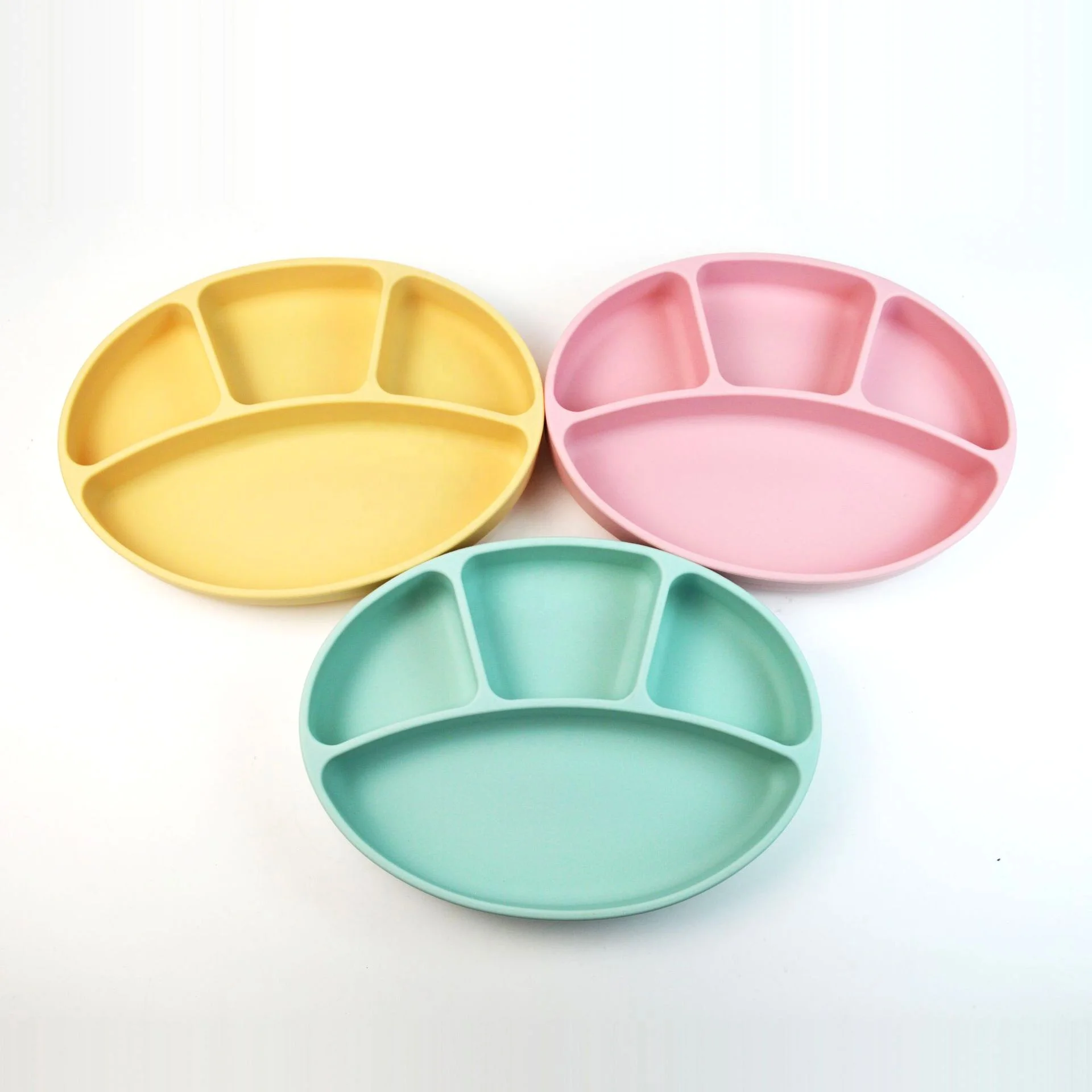 Korean Ins Style  Factory Direct Multi Color Baby Feeding Training Solid Food Bowl Silicone Snack Food Supplement Bowl