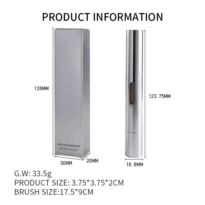 Private Label 24 Colors Full Coverage Custom Logo Waterproof Long Lasting HD Liquid Concealer